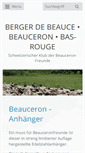 Mobile Screenshot of bergerdebeauce.ch