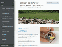 Tablet Screenshot of bergerdebeauce.ch